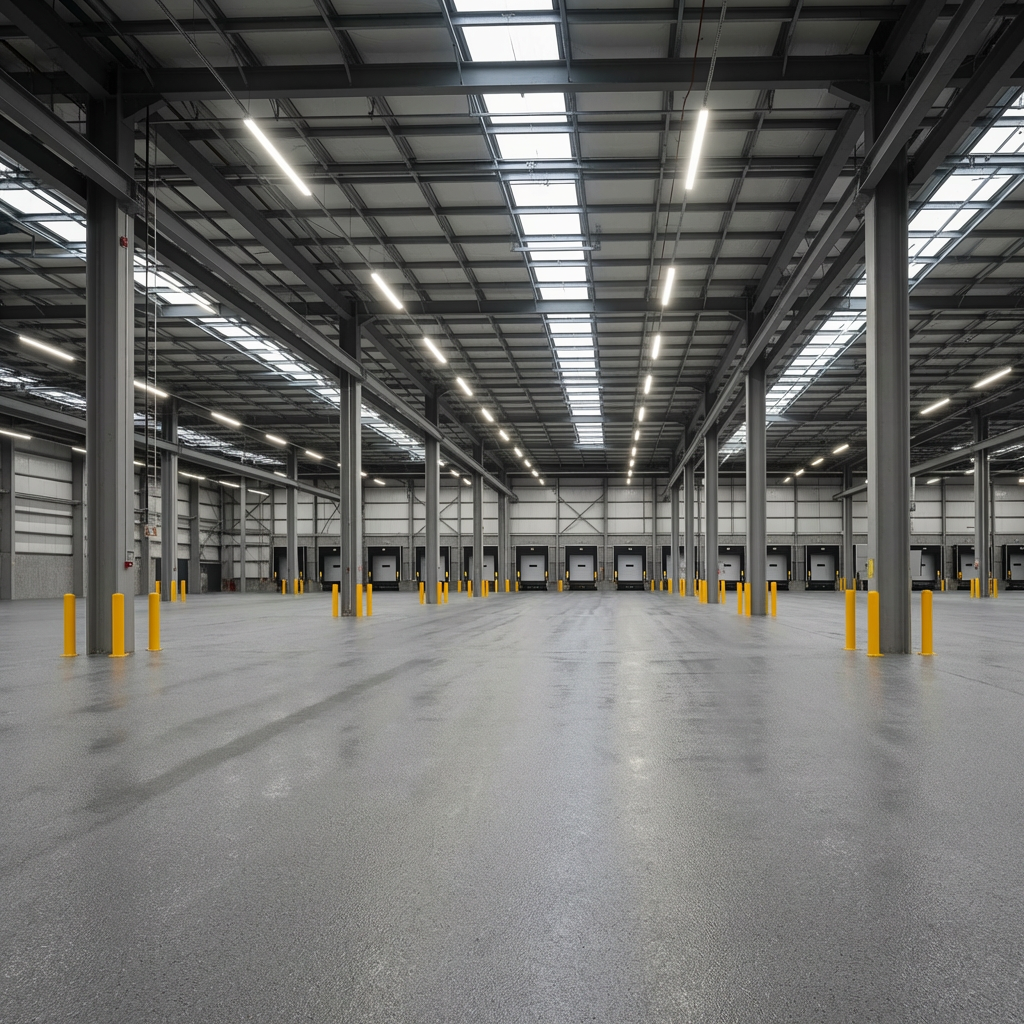 Polyurethane coating on a parking deck